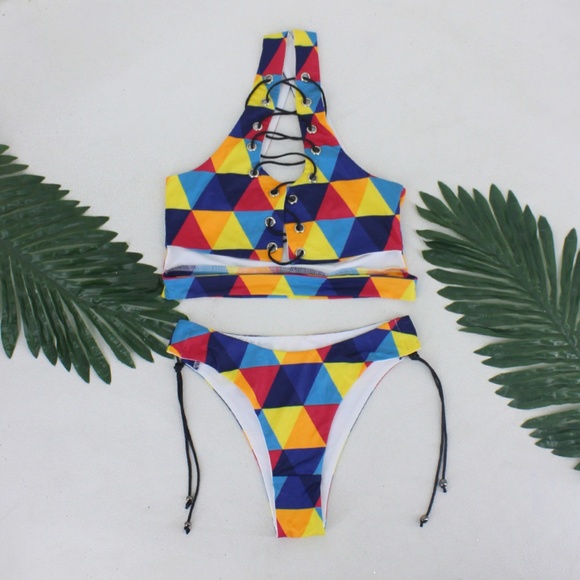 Lace up two piece bikini - Picture 2 of 3